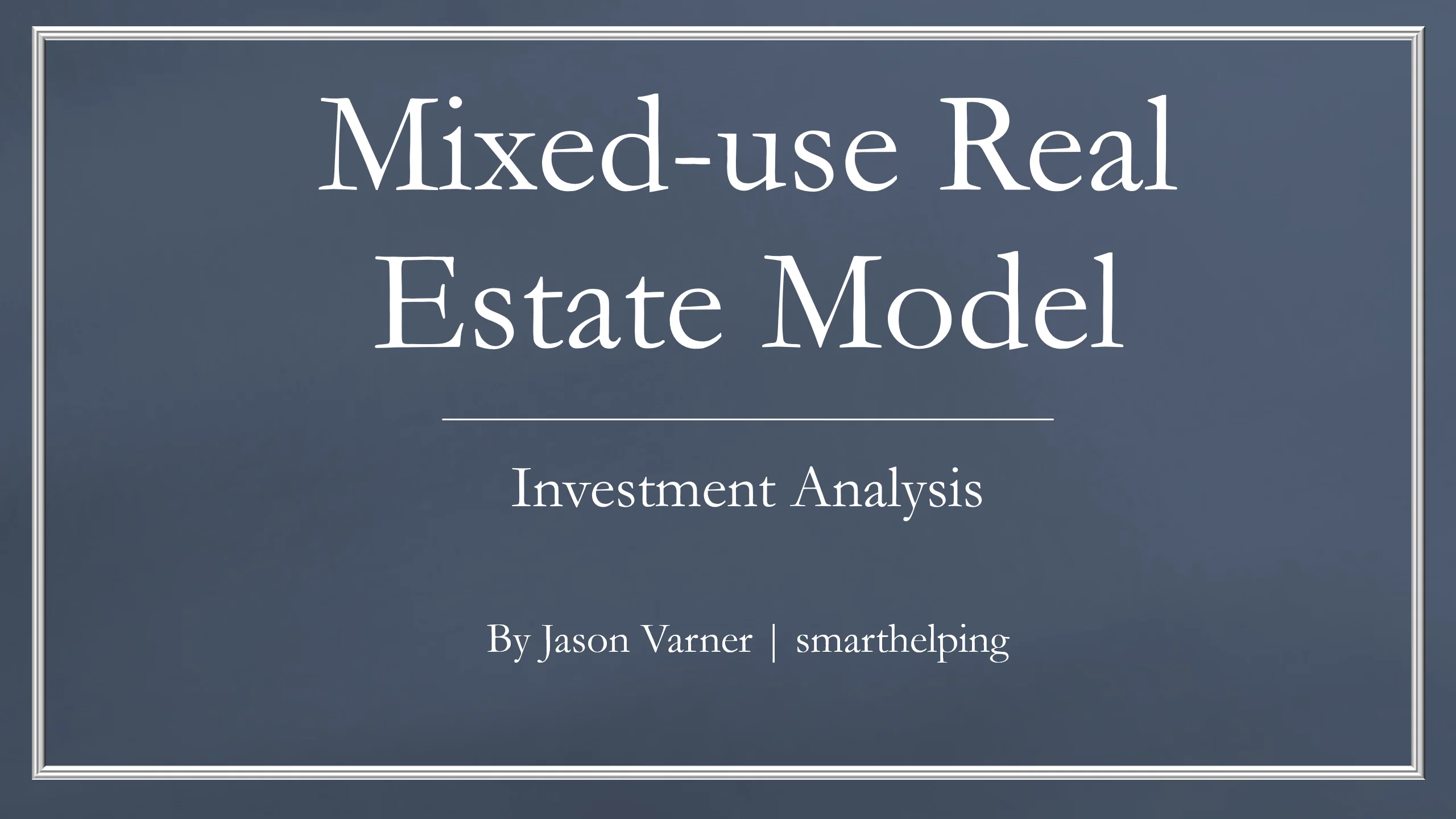 Mixed-Use Real Estate Model (Excel template (XLSX)) Preview Image