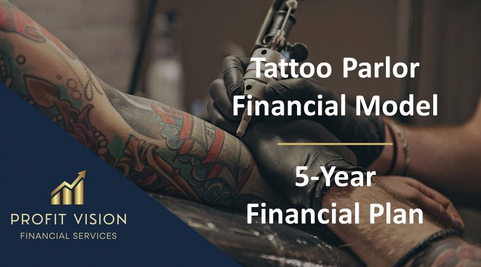 Tattoo Parlor Financial Model - 5 Year Financial Plan (Excel template (XLSX)) Preview Image
