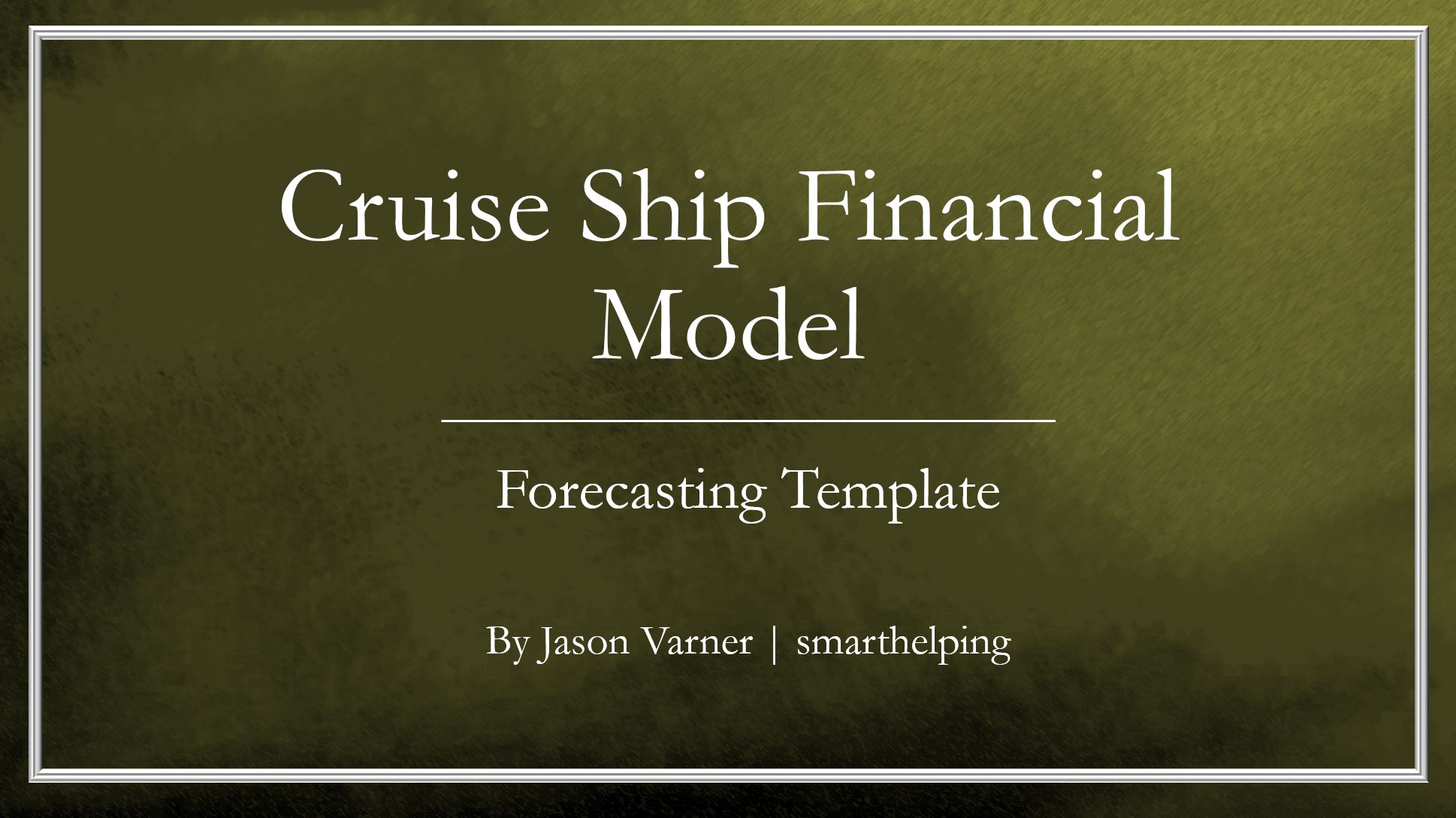 Starting a Cruise Ship Business: Financial Model (Excel template (XLSX)) Preview Image