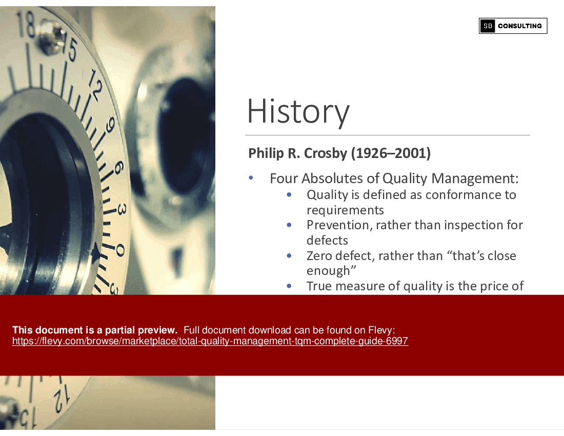 Total Quality Management (TQM) Complete Guide (225-slide PowerPoint presentation (PPTX)) Preview Image