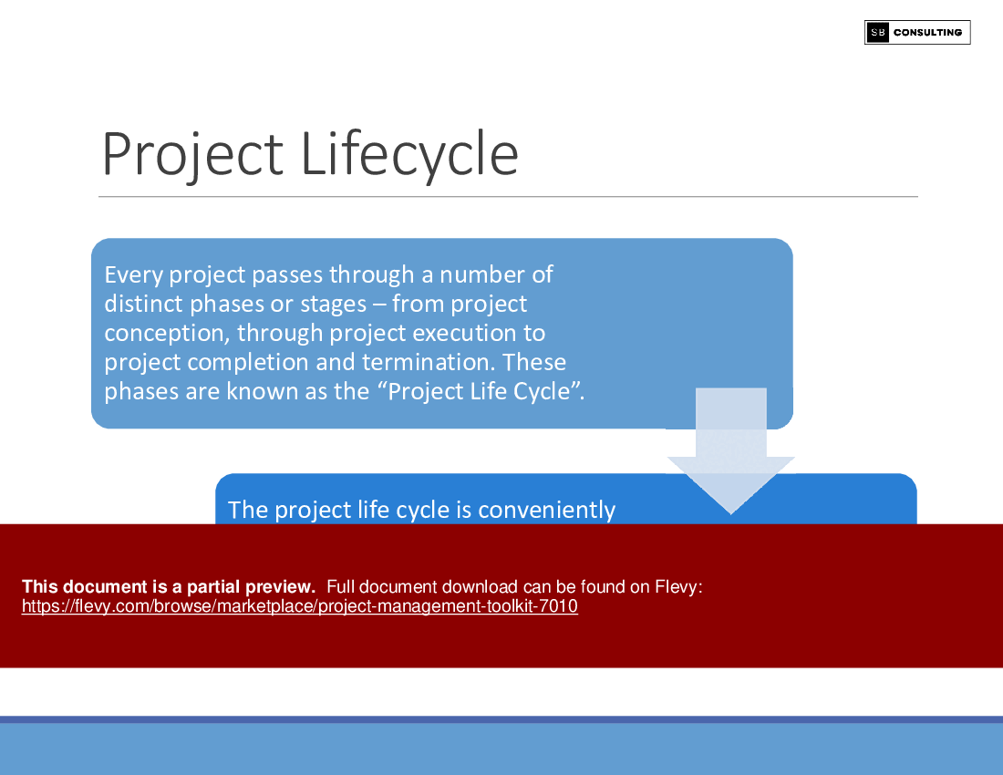 Project Management Toolkit (115-slide PPT PowerPoint presentation (PPTX)) Preview Image
