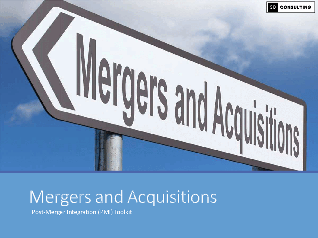 Mergers & Acquisitions Toolkit