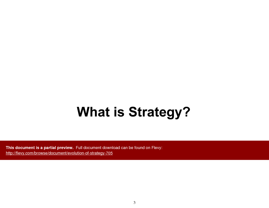 Evolution of Strategy (50-slide PowerPoint presentation (PPT)) Preview Image