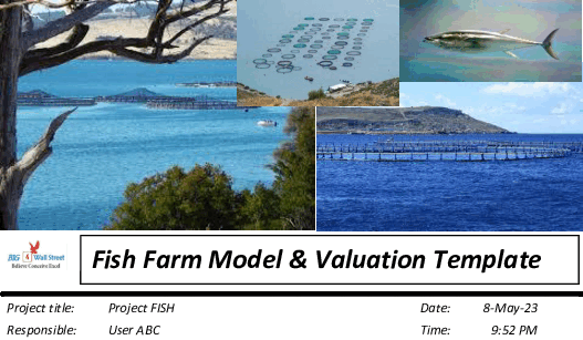 Offshore Fish Farm Start-Up Model & Valuation Excel Template (Excel workbook (XLSM)) Preview Image