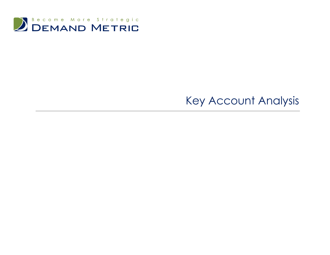 Key Account Analysis