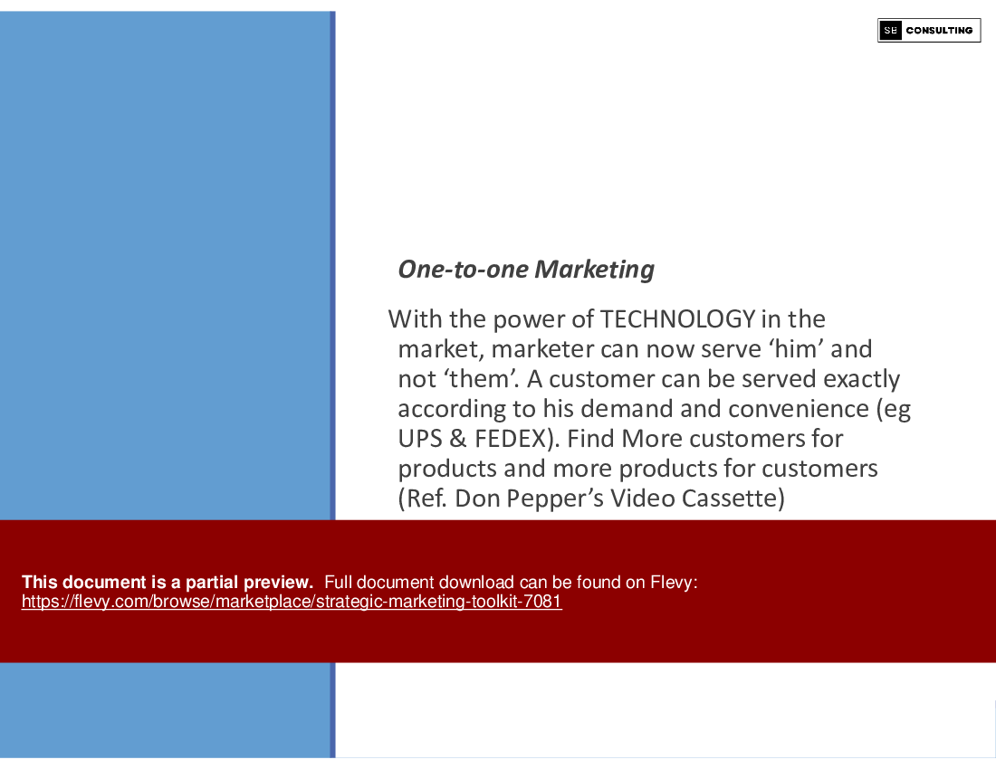 Strategic Marketing Toolkit (238-slide PPT PowerPoint presentation (PPTX)) Preview Image