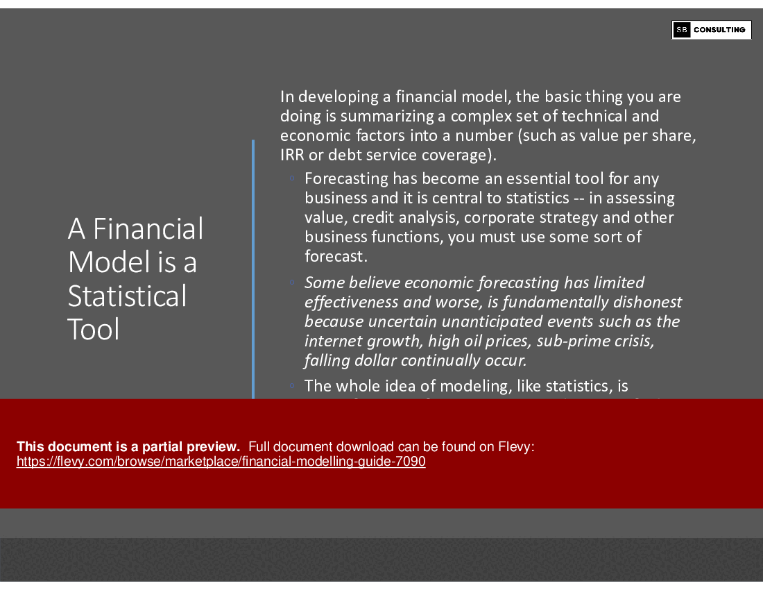 Financial Modeling Guide (136-slide PPT PowerPoint presentation (PPTX)) Preview Image