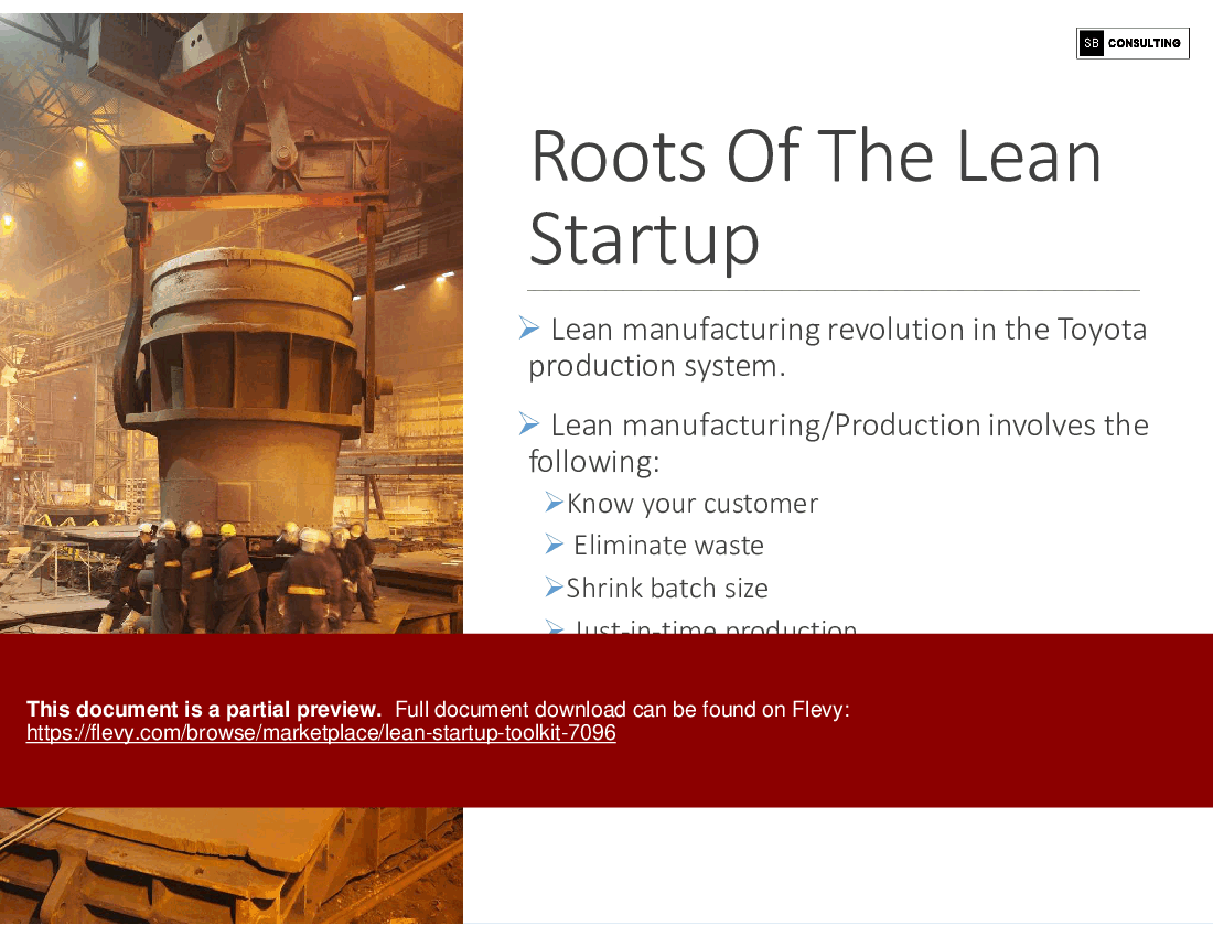 Lean Startup Toolkit (230-slide PowerPoint presentation (PPTX)) Preview Image