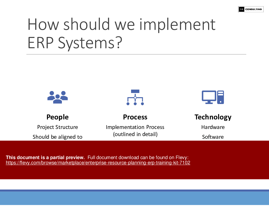 Enterprise Resource Planning (ERP) Training Kit (160-slide PPT PowerPoint presentation (PPTX)) Preview Image