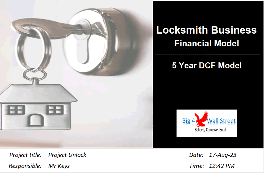 This is a partial preview of Locksmith Business - DCF 10 Year Financial Model (Excel workbook (XLSX)). 