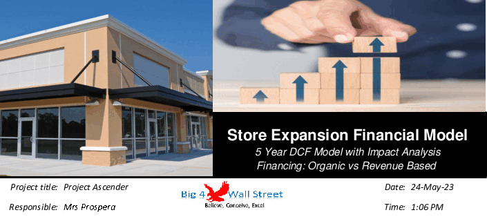 Store Expansion: 5 Year DCF Fin. Model with Impact Analysis