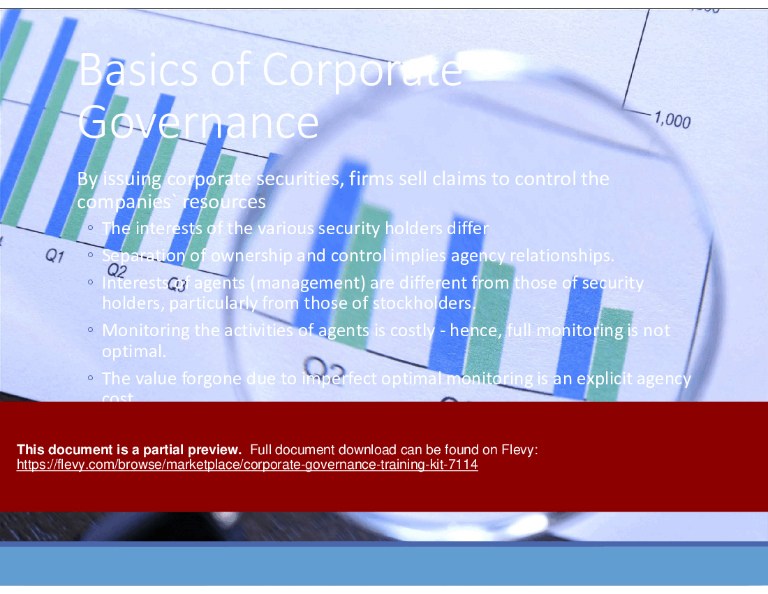 Corporate Governance Training Kit (248-slide PowerPoint presentation (PPTX)) Preview Image