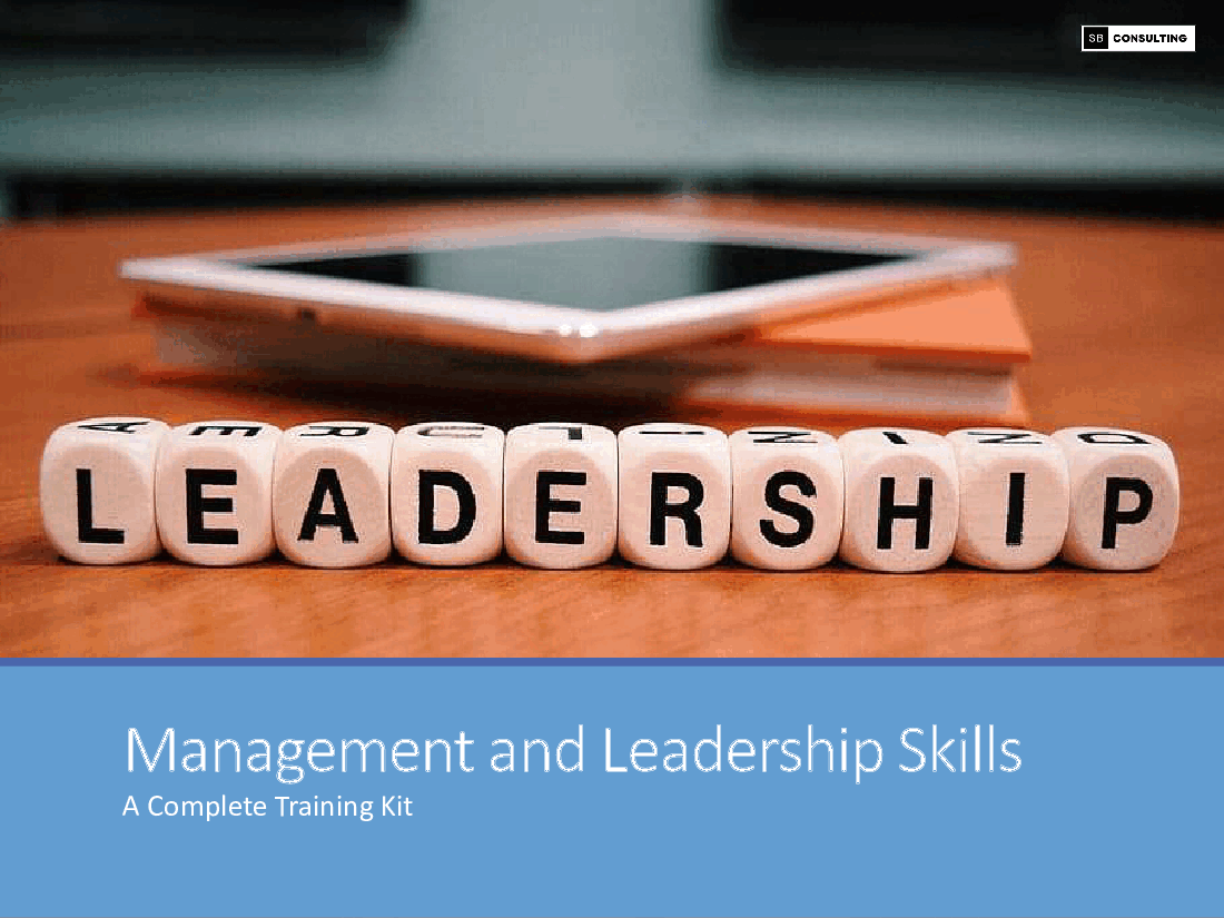 Management and Leadership Training Guide (123-slide PowerPoint presentation (PPTX)) Preview Image