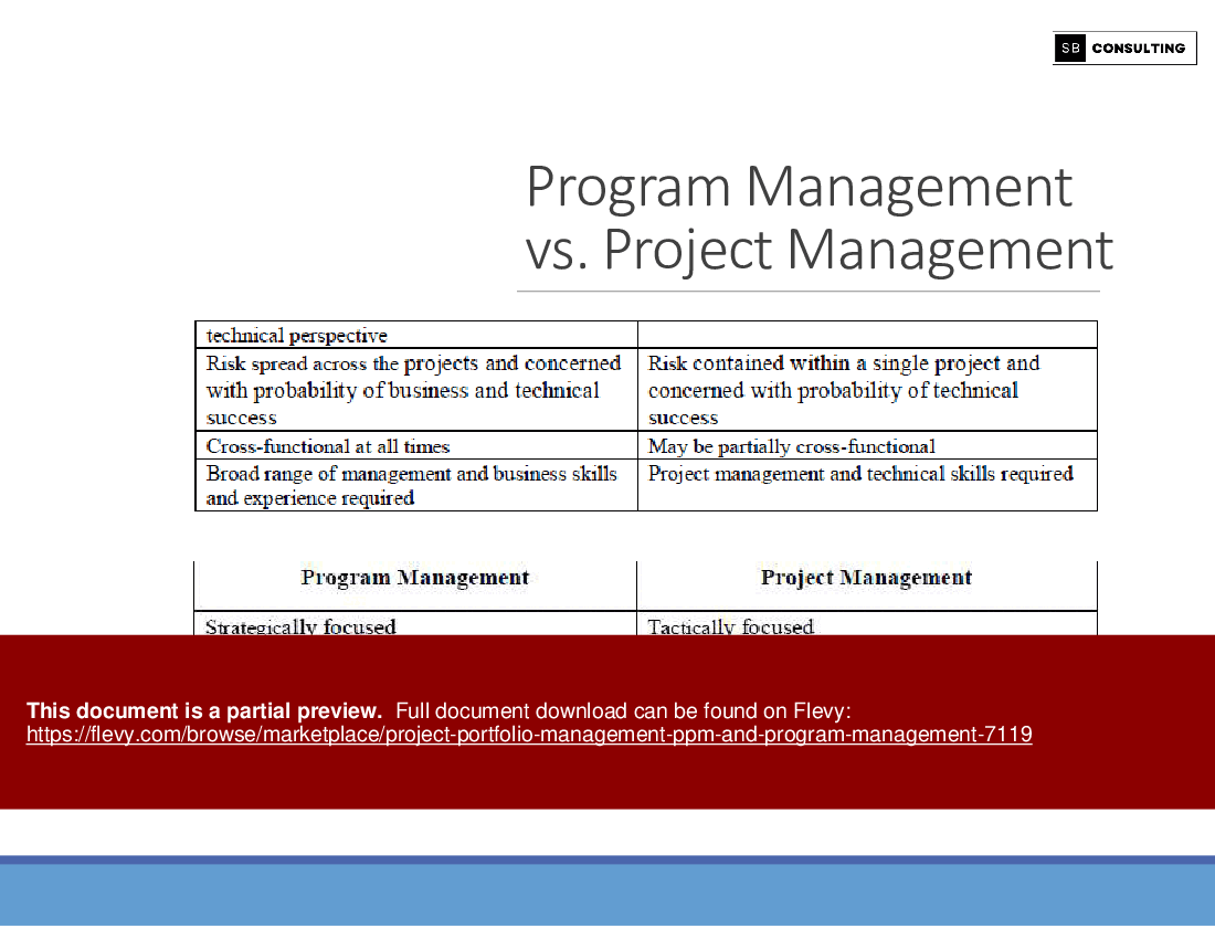 Project Portfolio Management (PPM) and Program Management (171-slide ...