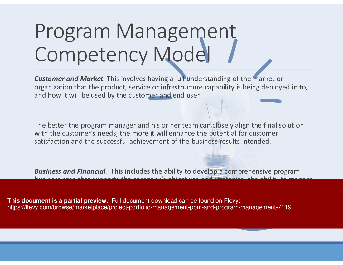 Project Portfolio Management (PPM) and Program Management (171-slide PPT PowerPoint presentation (PPTX)) Preview Image