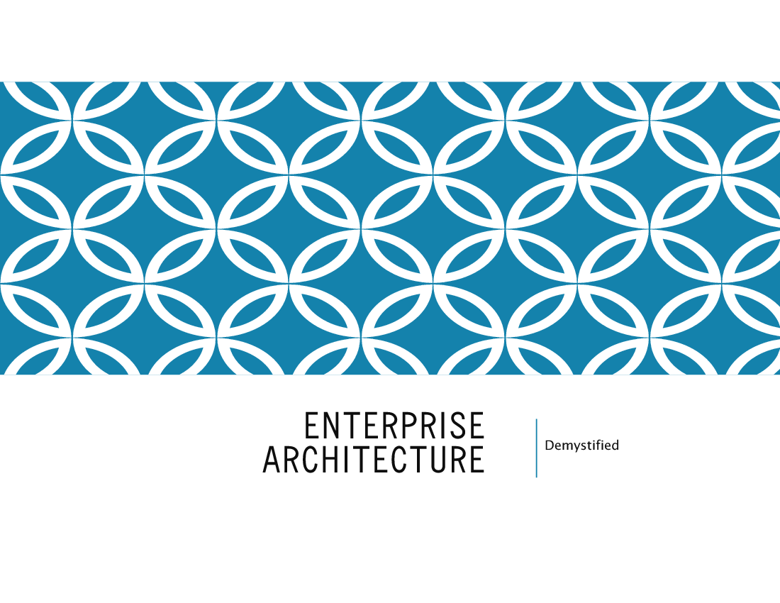 Enterprise Architecture (28-slide PPT PowerPoint presentation (PPTX)) Preview Image