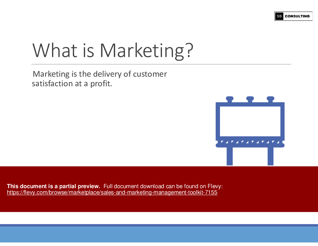 Sales and Marketing Management Toolkit (137-slide PowerPoint presentation (PPTX)) Preview Image