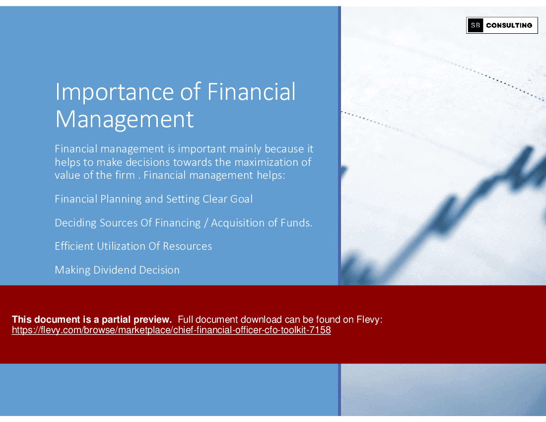 Chief Financial Officer (CFO) Toolkit (188-slide PowerPoint presentation (PPTX)) Preview Image
