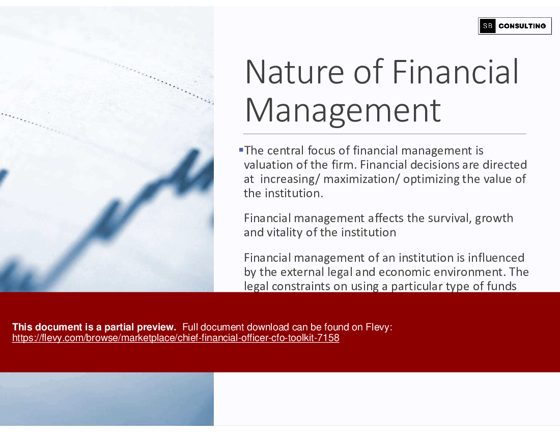 Chief Financial Officer (CFO) Toolkit (188-slide PowerPoint presentation (PPTX)) Preview Image