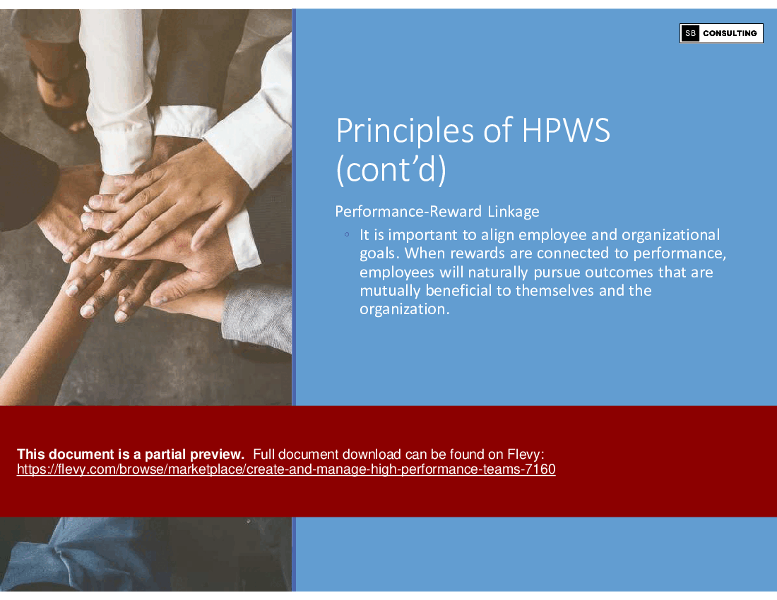 Create and Manage High Performance Teams (133-slide PowerPoint presentation (PPTX)) Preview Image
