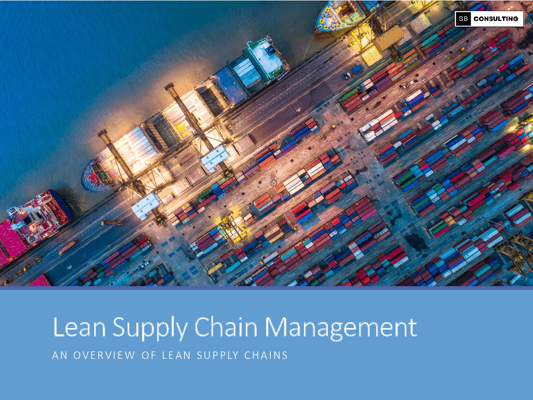 Lean Supply Chain Management Framework