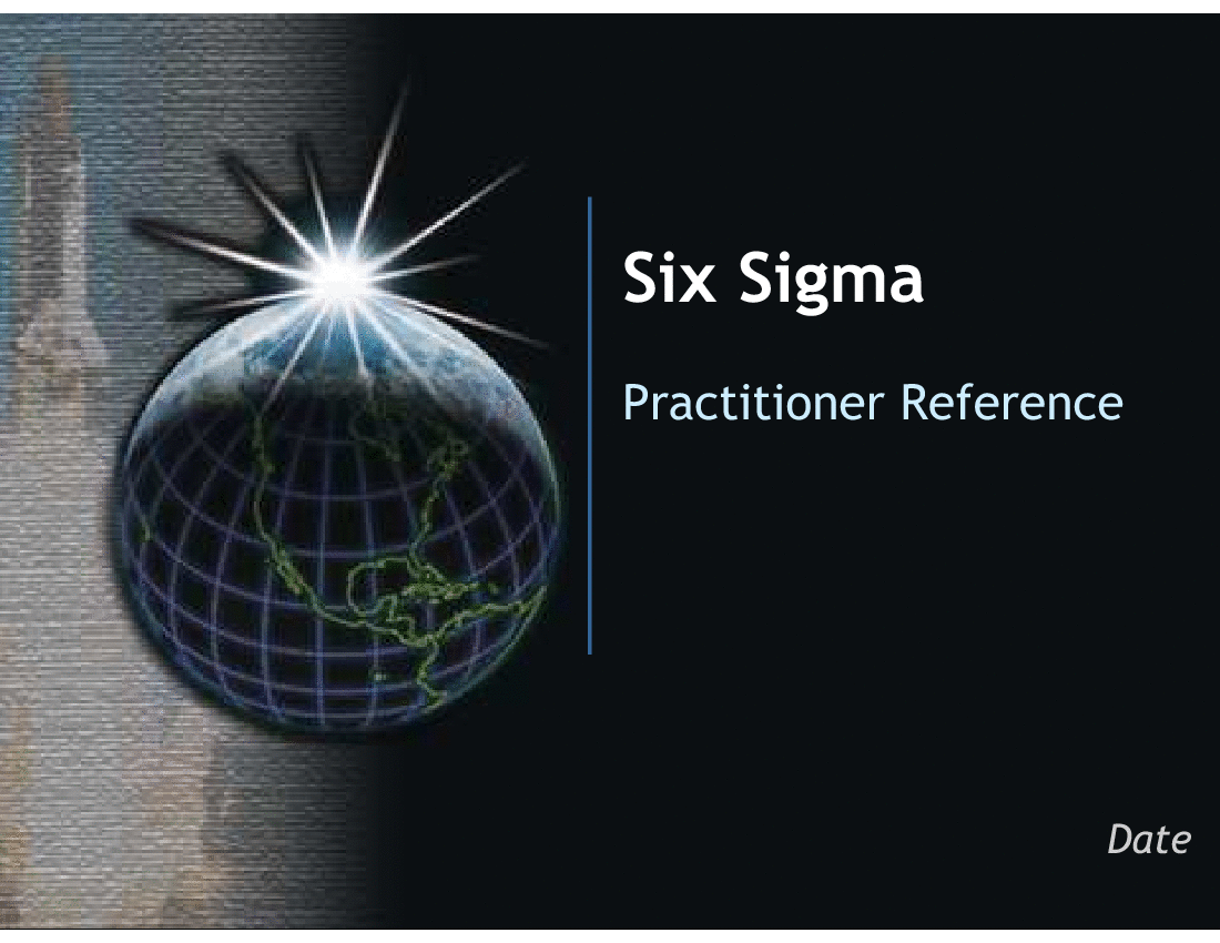 6 Sigma Practitioner Reference