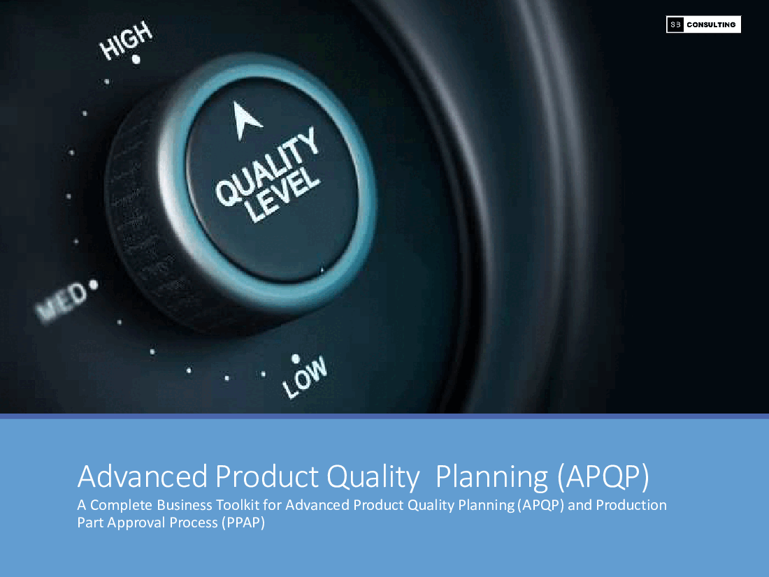 Advanced Product Quality Planning (APQP) Toolkit