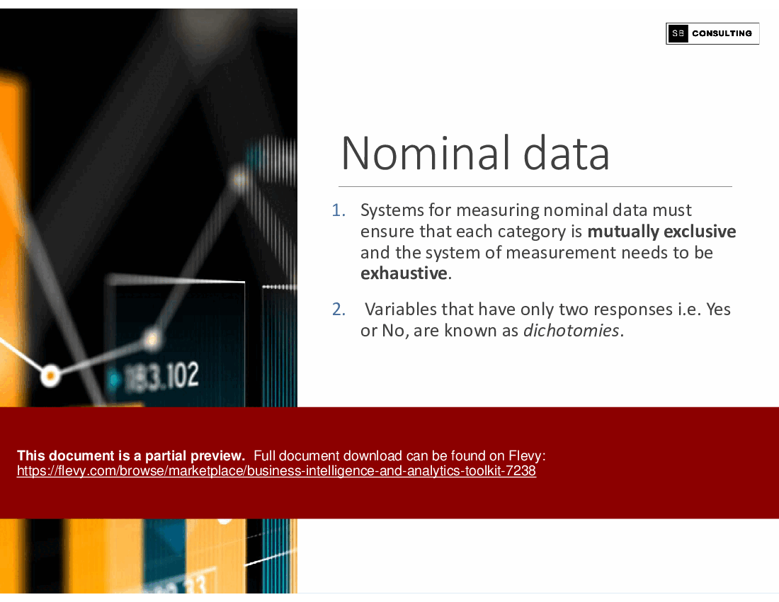 Business Intelligence and Analytics Toolkit (137-slide PPT PowerPoint presentation (PPTX)) Preview Image