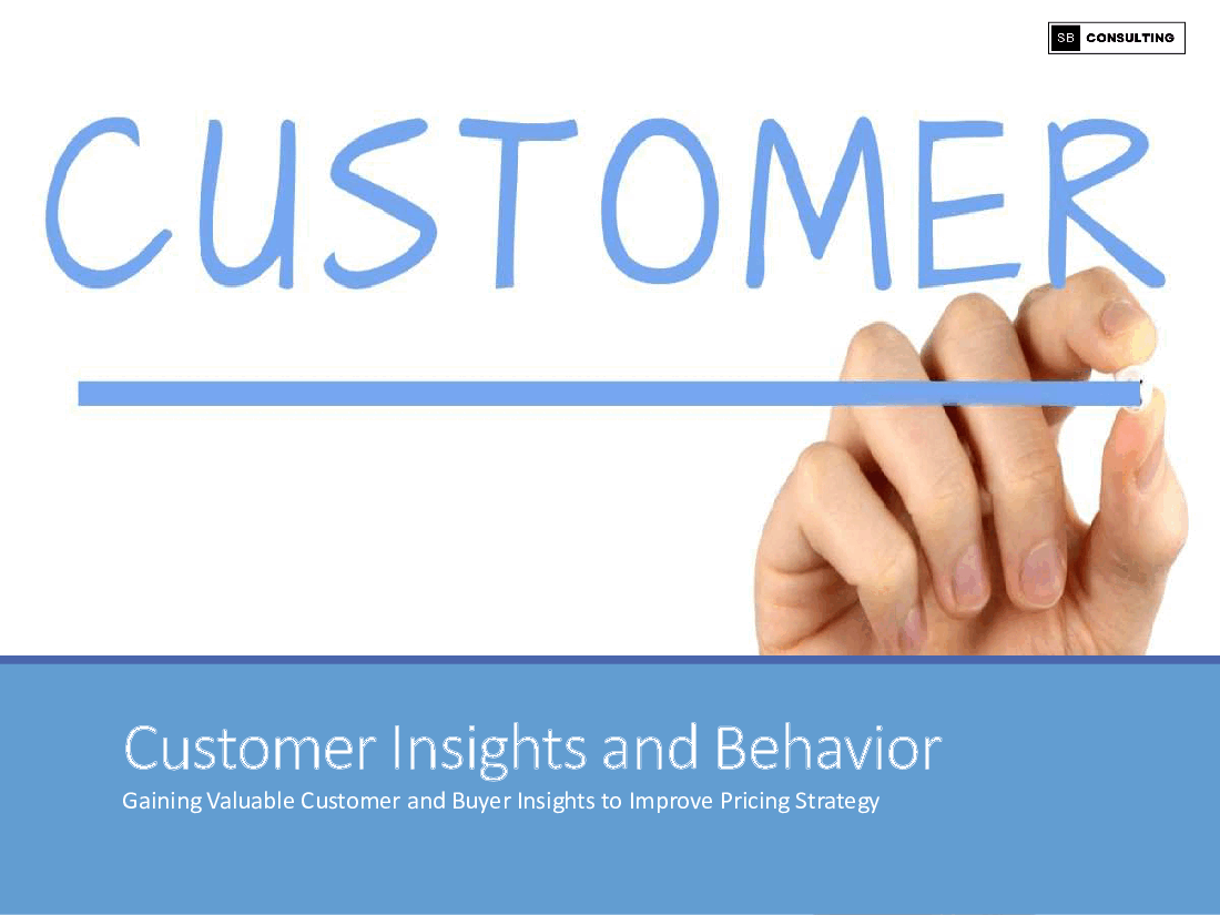 Customer Insights and Behavior Business Toolkit