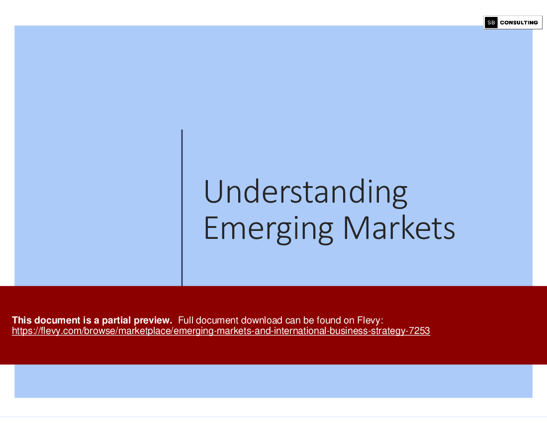Emerging Markets and International Business Strategy (251-slide PowerPoint presentation (PPTX)) Preview Image