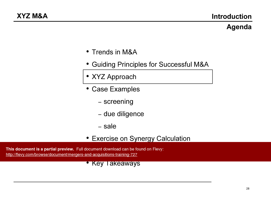 Mergers & Acquisitions Training (118-slide PPT PowerPoint presentation (PPT)) Preview Image