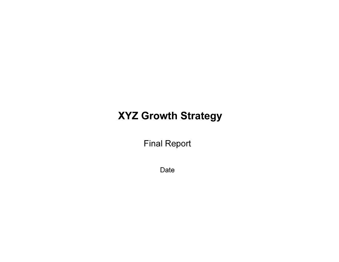 Growth Strategy Report
