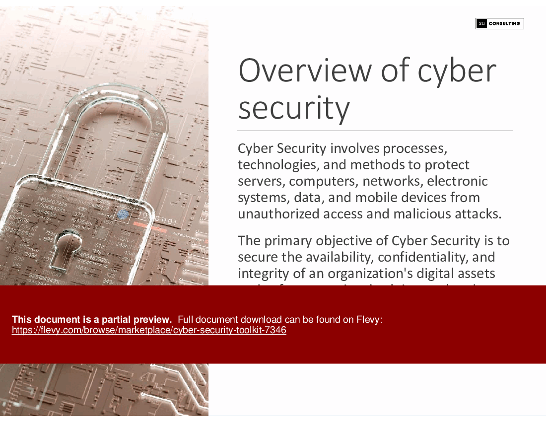 Cyber Security Toolkit (237-slide PowerPoint presentation (PPTX)) Preview Image