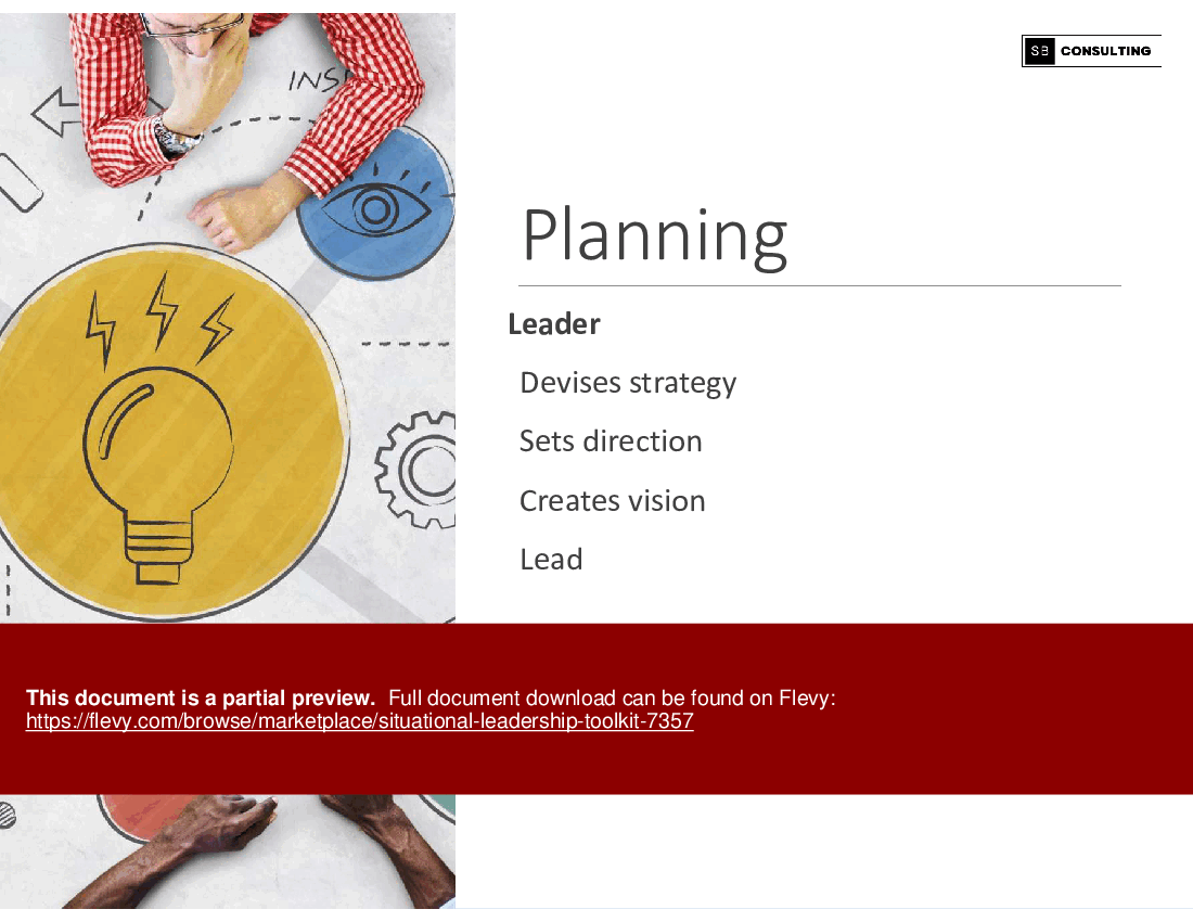 Situational Leadership Toolkit (175-slide PPT PowerPoint presentation (PPTX)) Preview Image