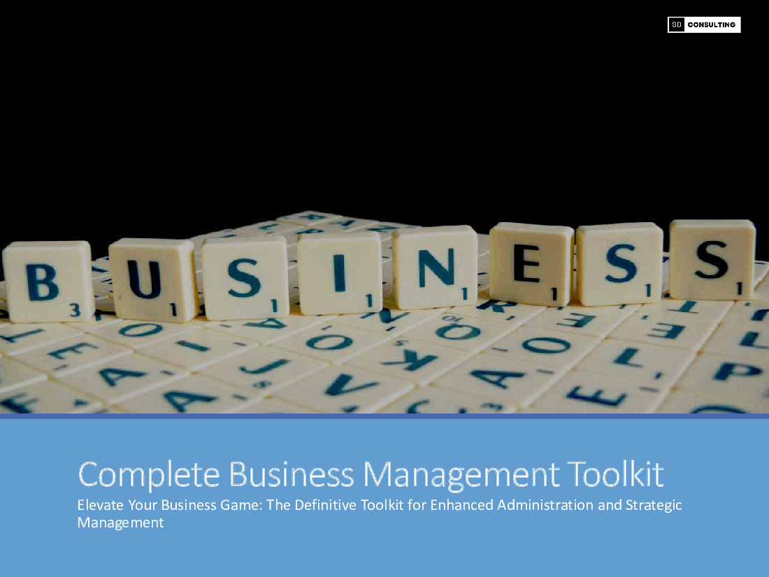 Complete Business Management Toolkit (292-slide PPT PowerPoint presentation (PPTX)) Preview Image