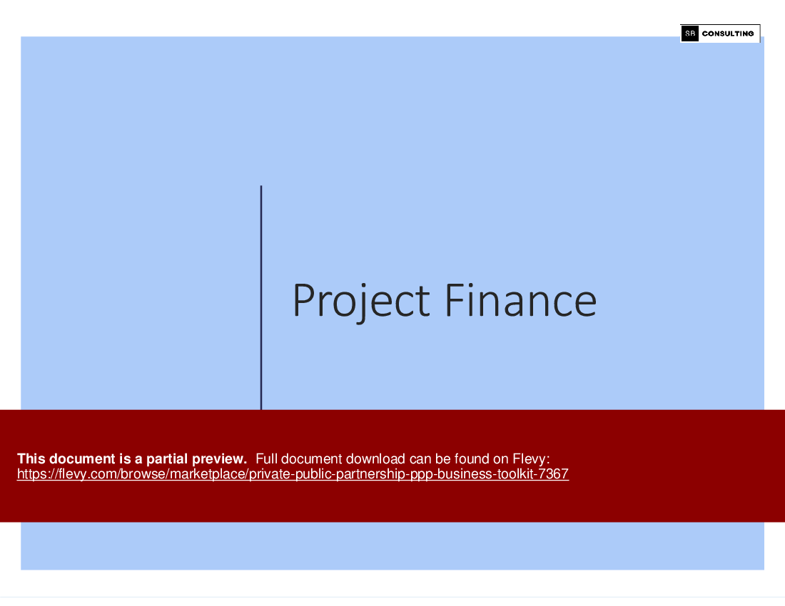 Public-Private-Partnership (PPP) Business Toolkit (183-slide PowerPoint presentation (PPTX)) Preview Image