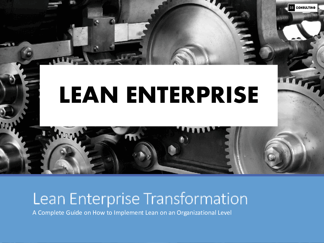 Lean Enterprise Transformation Toolkit (141-slide PPT PowerPoint presentation (PPTX)) Preview Image