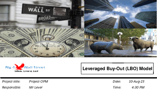 Leveraged Buyout (LBO) Model (Excel template (XLSX)) Preview Image