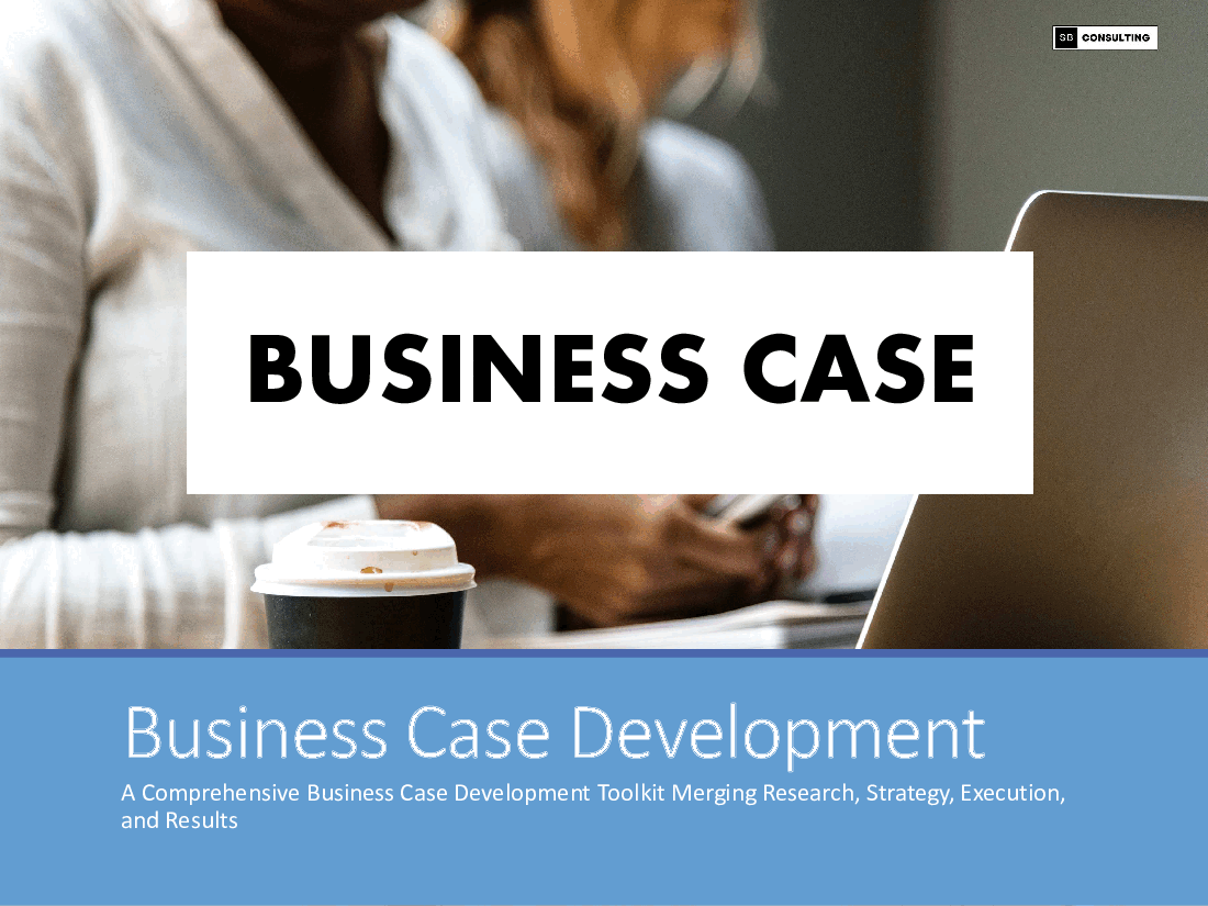 Business Case Development (285-slide PPT PowerPoint presentation (PPTX)) Preview Image