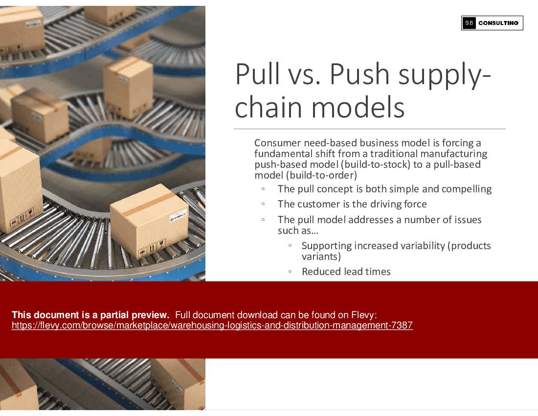 Warehousing, Logistics, and Distribution Management (284-slide PPT PowerPoint presentation (PPTX)) Preview Image