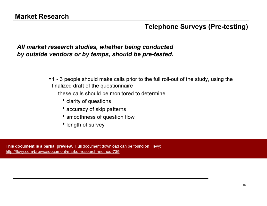 Market Research Method (109-slide PowerPoint presentation (PPT)) Preview Image