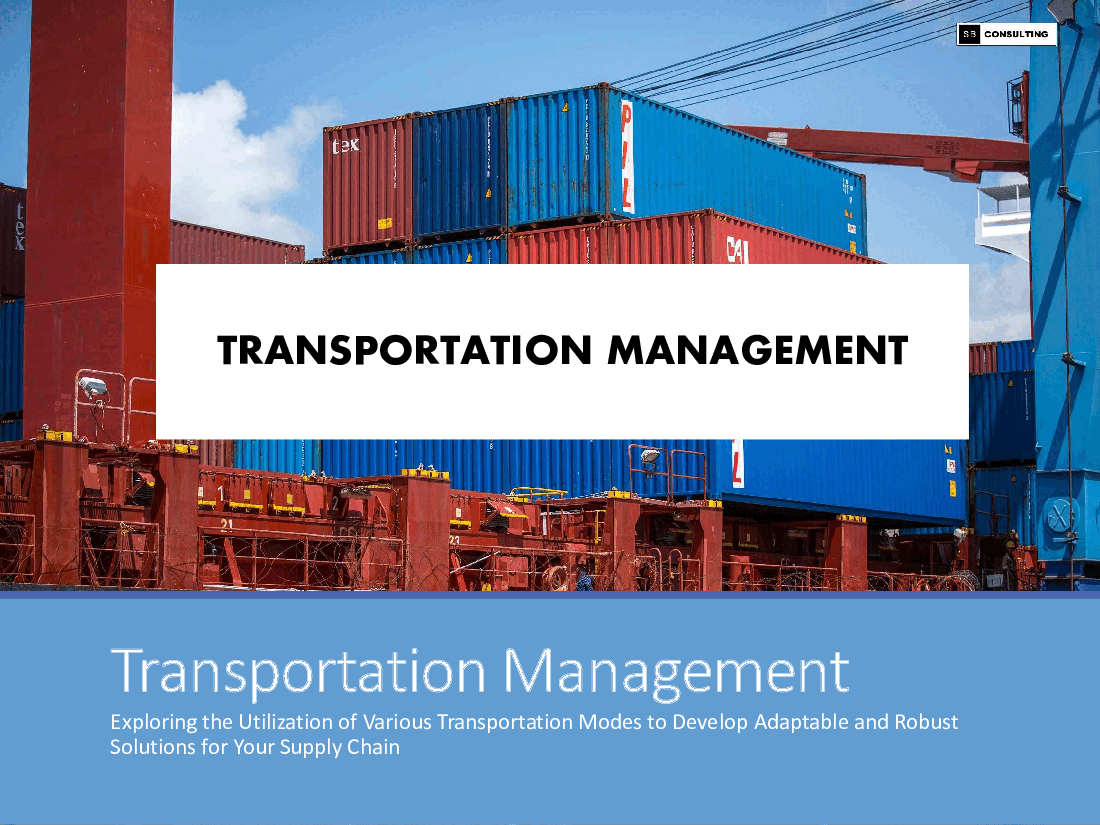 Transportation Management Toolkit