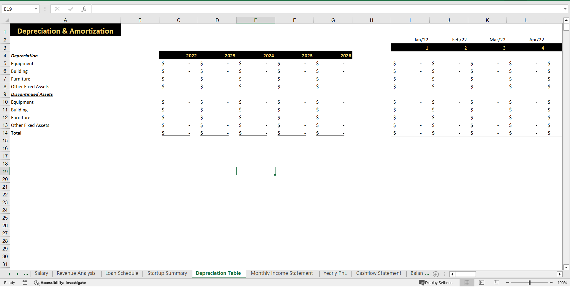 SVOD Education Excel Financial Model (Excel template (XLSX)) Preview Image