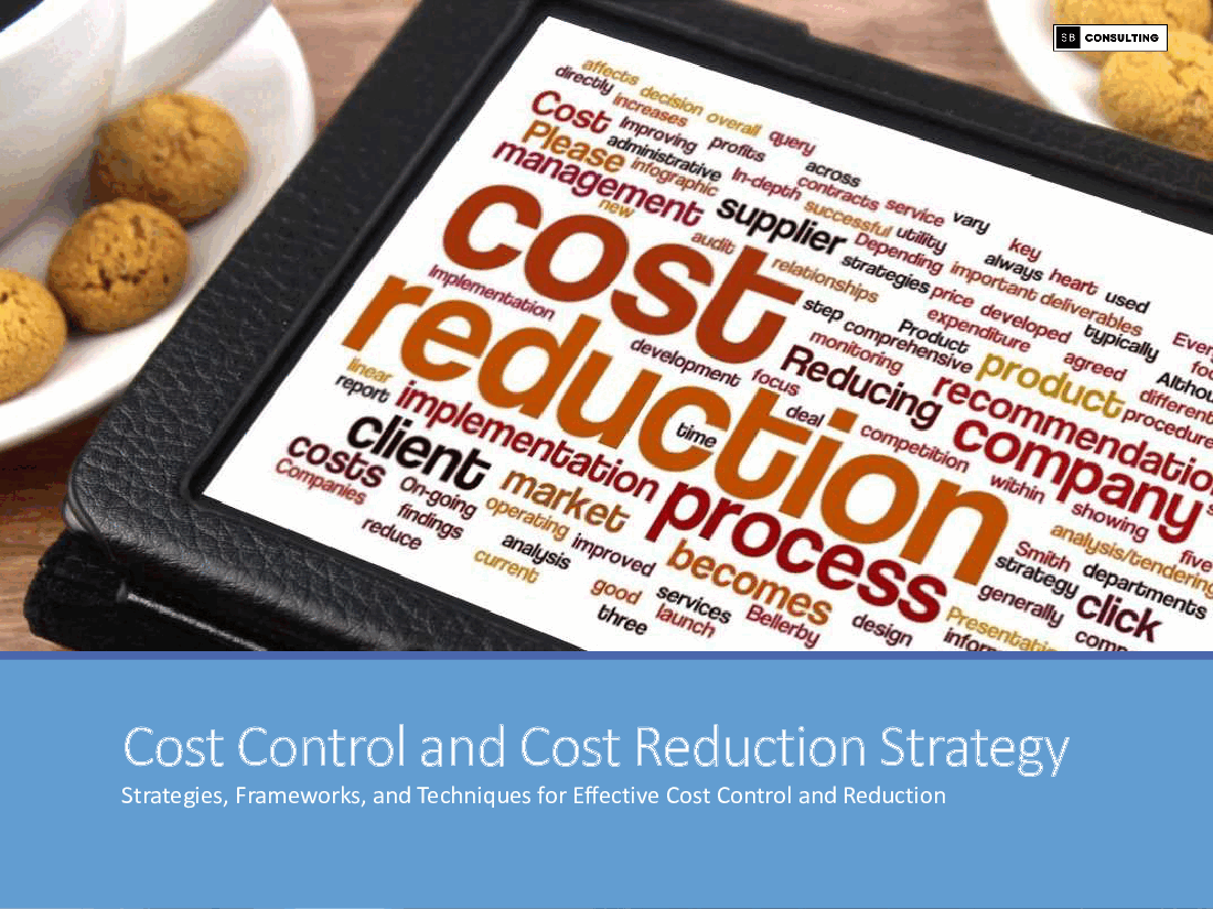 Cost Control and Reduction Strategy