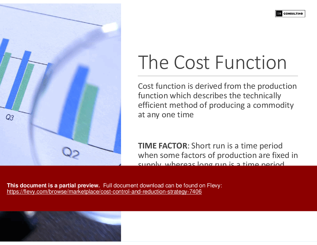 Cost Control and Reduction Strategy (263-slide PPT PowerPoint presentation (PPTX)) Preview Image