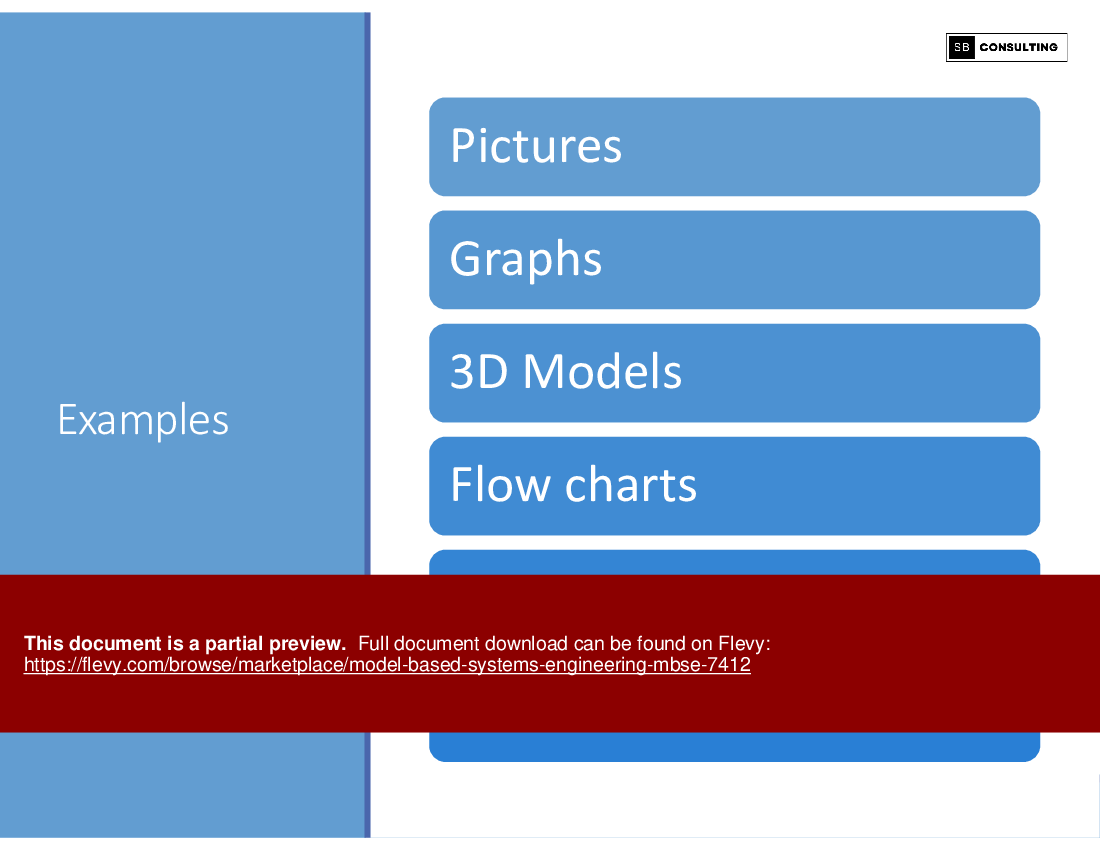 Model Based Systems Engineering (MBSE) (179-slide PowerPoint presentation (PPTX)) Preview Image