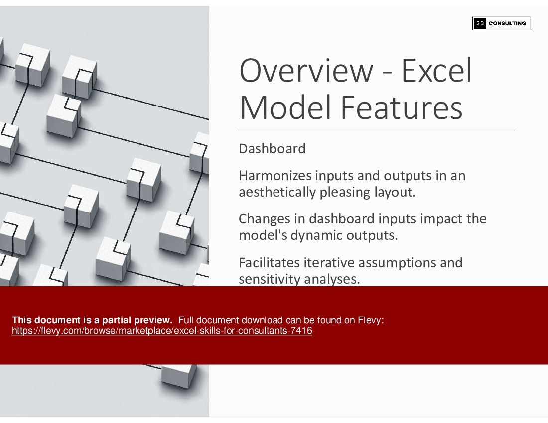 Excel Skills for Consultants (212-slide PowerPoint presentation (PPTX)) Preview Image