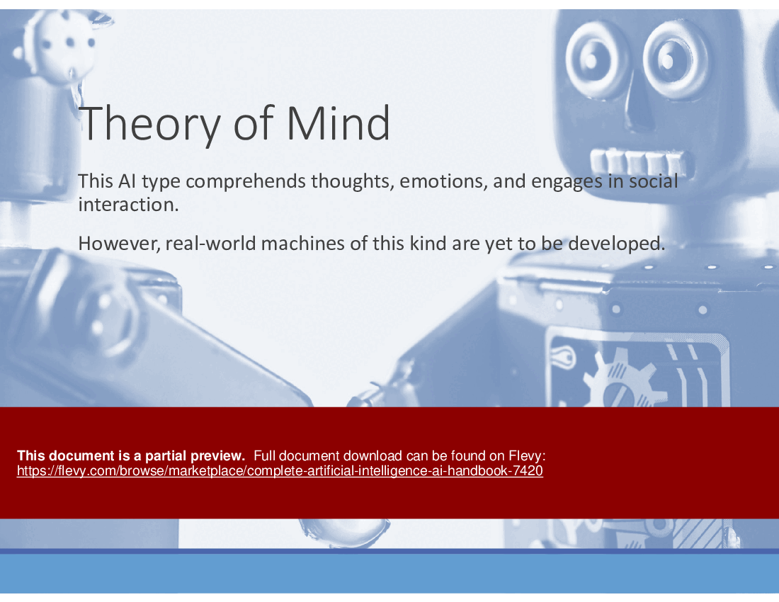 Complete Artificial Intelligence (AI) Handbook (158-slide PPT PowerPoint presentation (PPTX)) Preview Image