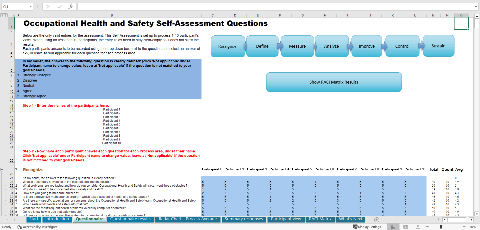 Occupational Health and Safety (OHS) - Implementation Toolkit (Excel template (XLSX)) Preview Image