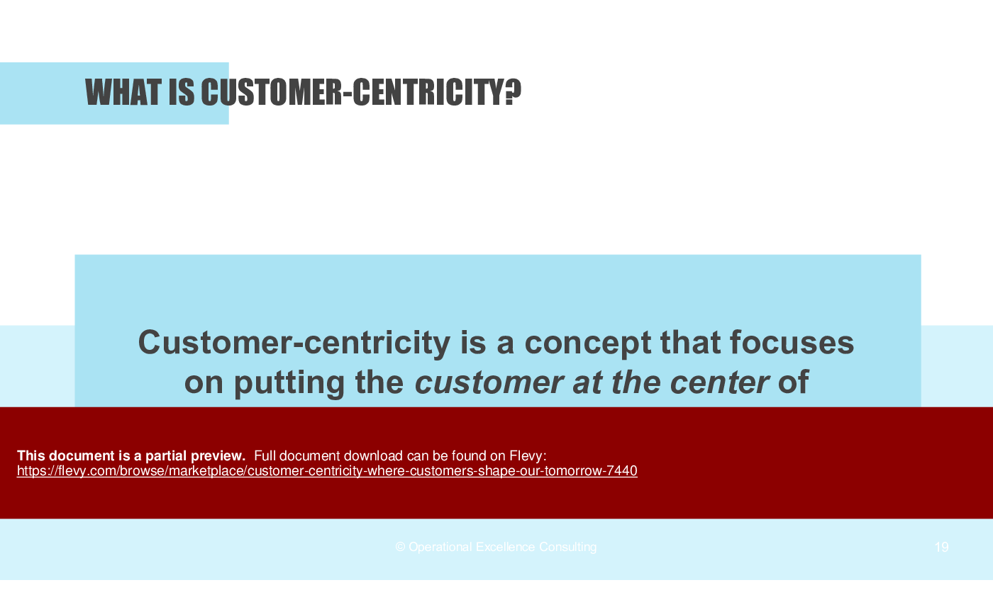 Customer-Centricity: Where Customers Shape Our Tomorrow (110-slide PowerPoint presentation (PPTX)) Preview Image